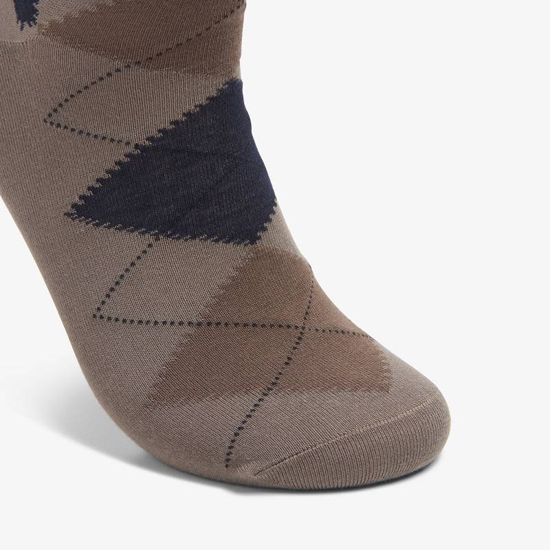 Clarks Mens Argyle Gri Kahverengi | CLKS-84193
