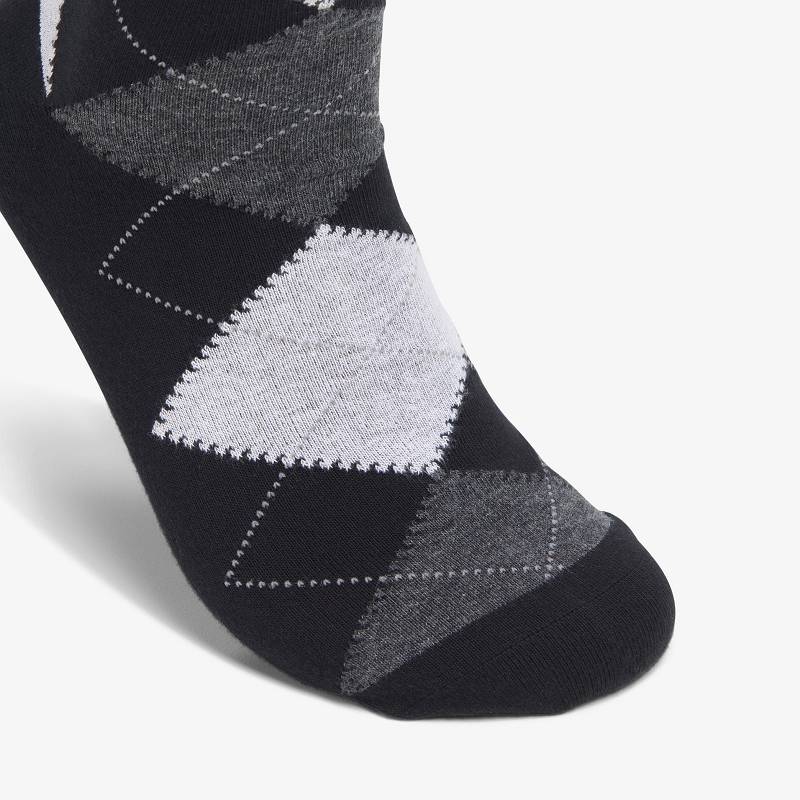 Clarks Mens Argyle Sock Siyah Beyaz | CLKS-84185