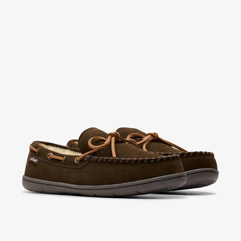 Clarks Michel Rise Slippers Kahverengi | CLKS-84209