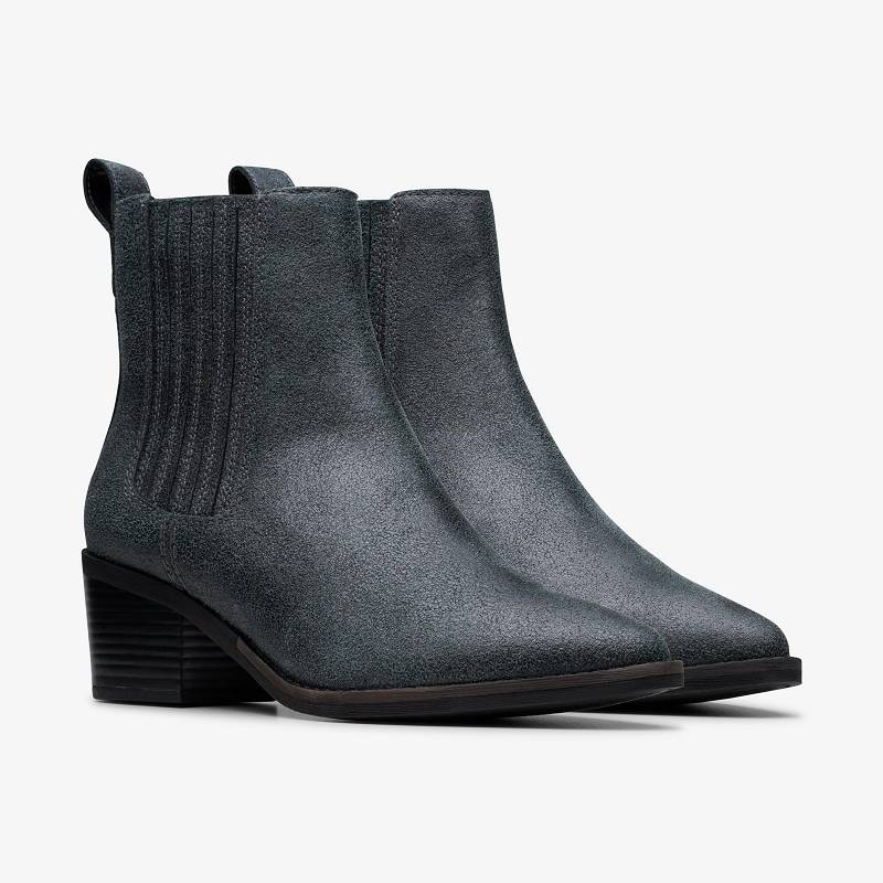 Clarks Morzine Top Mavi Gri Metal | CLKS-85519
