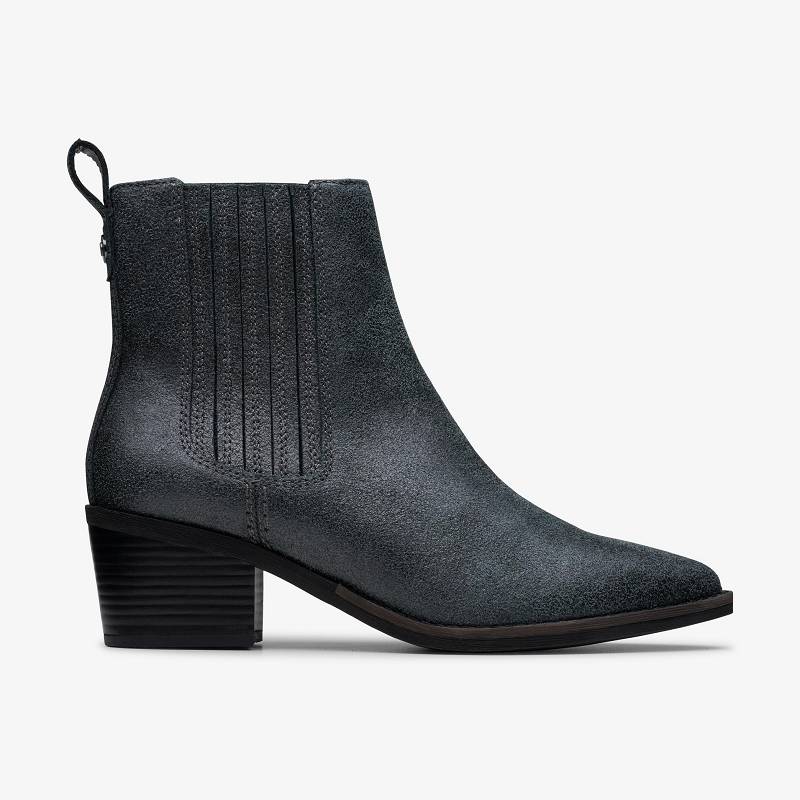 Clarks Morzine Top Mavi Gri Metal | CLKS-85519
