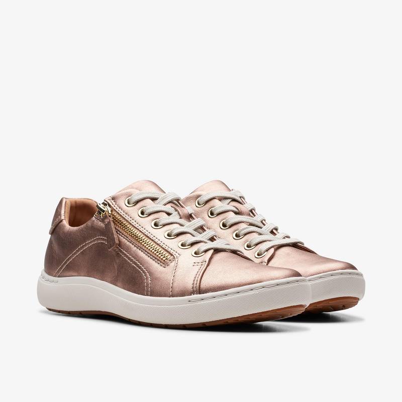 Clarks Nalle Lace Pembe Altın | CLKS-85184