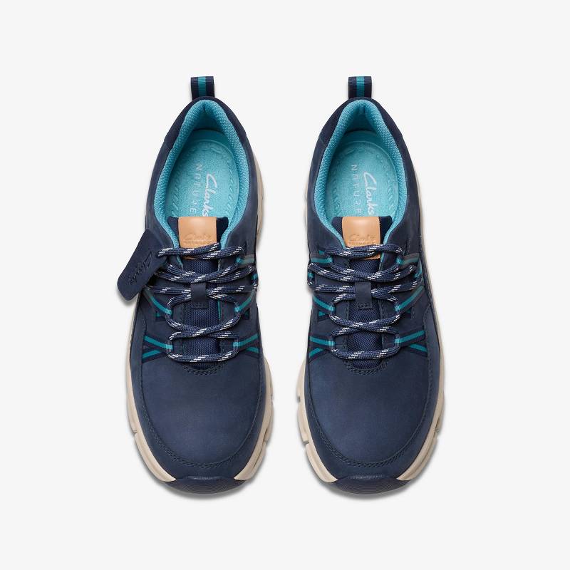 Clarks Nature X Tie Waterproof Lacivert | CLKS-85159