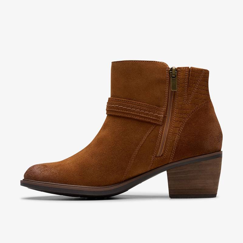 Clarks Neva Buckle Koyu Kahverengi | CLKS-85449