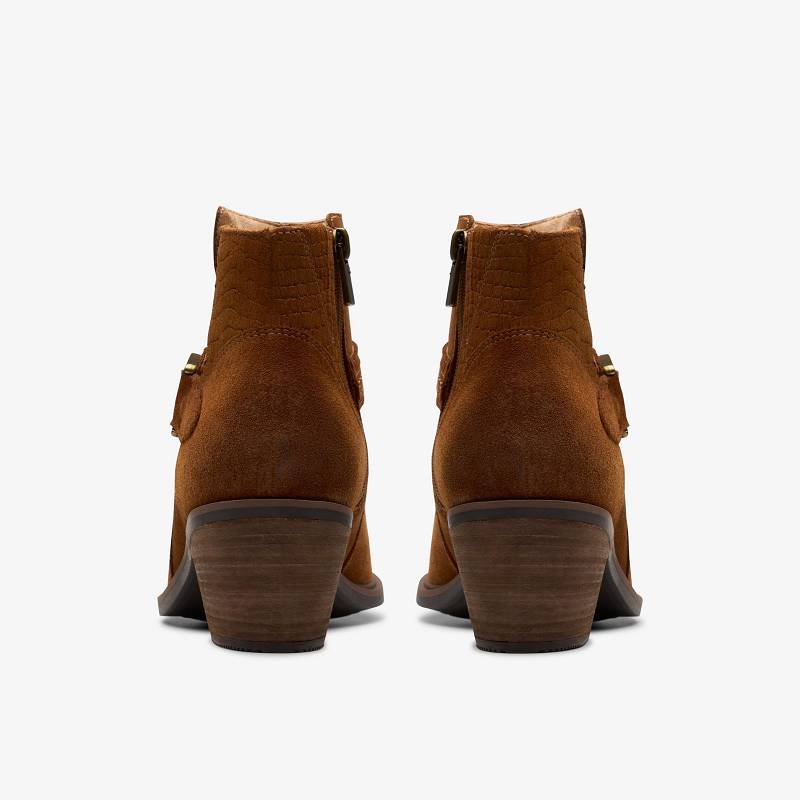 Clarks Neva Buckle Koyu Kahverengi | CLKS-85449