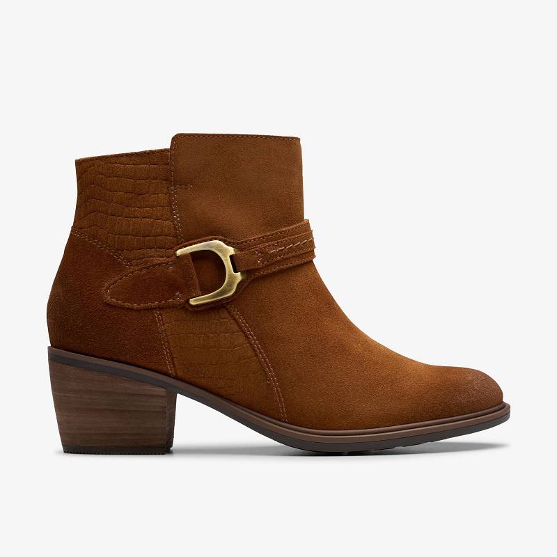 Clarks Neva Buckle Koyu Kahverengi | CLKS-85449