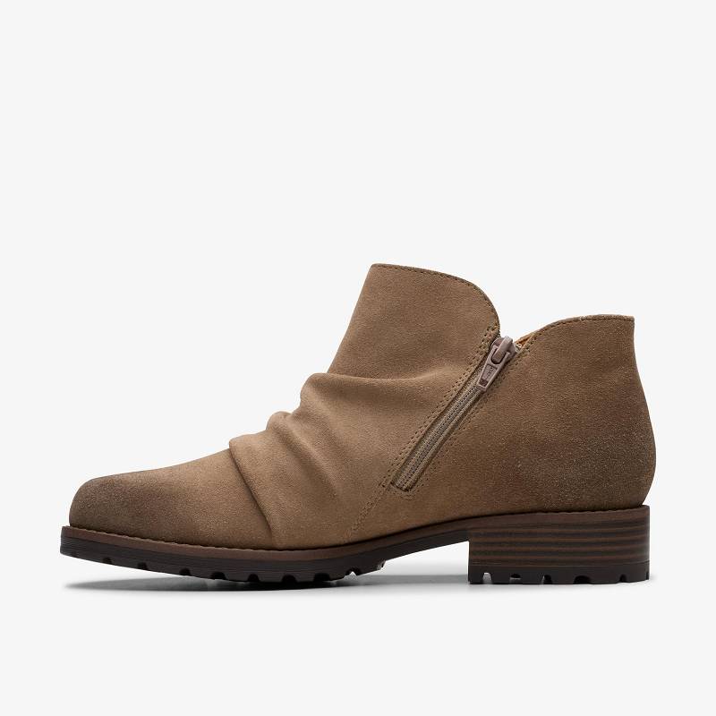 Clarks Nissini Top Waterproof Koyu Gri Kahverengi | CLKS-85451