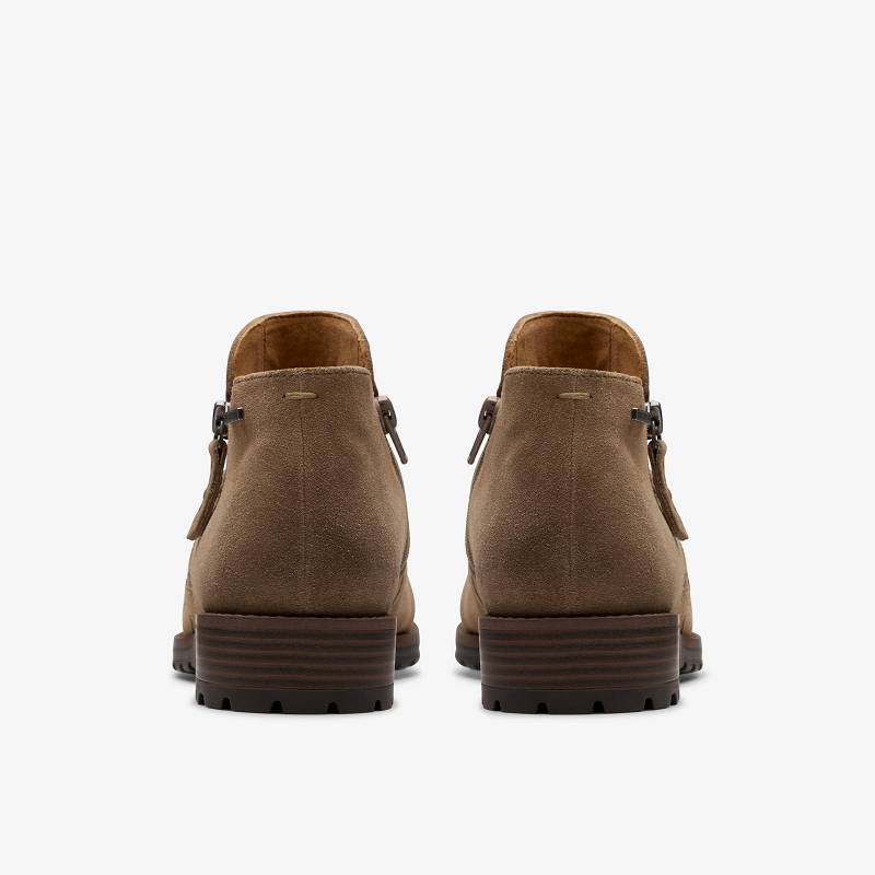 Clarks Nissini Top Waterproof Koyu Gri Kahverengi | CLKS-85451