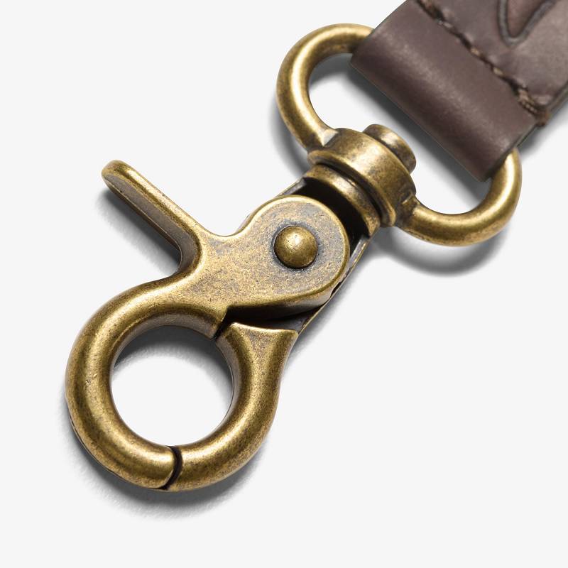 Clarks Oiled Leather Key Fob Kahverengi | CLKS-84143