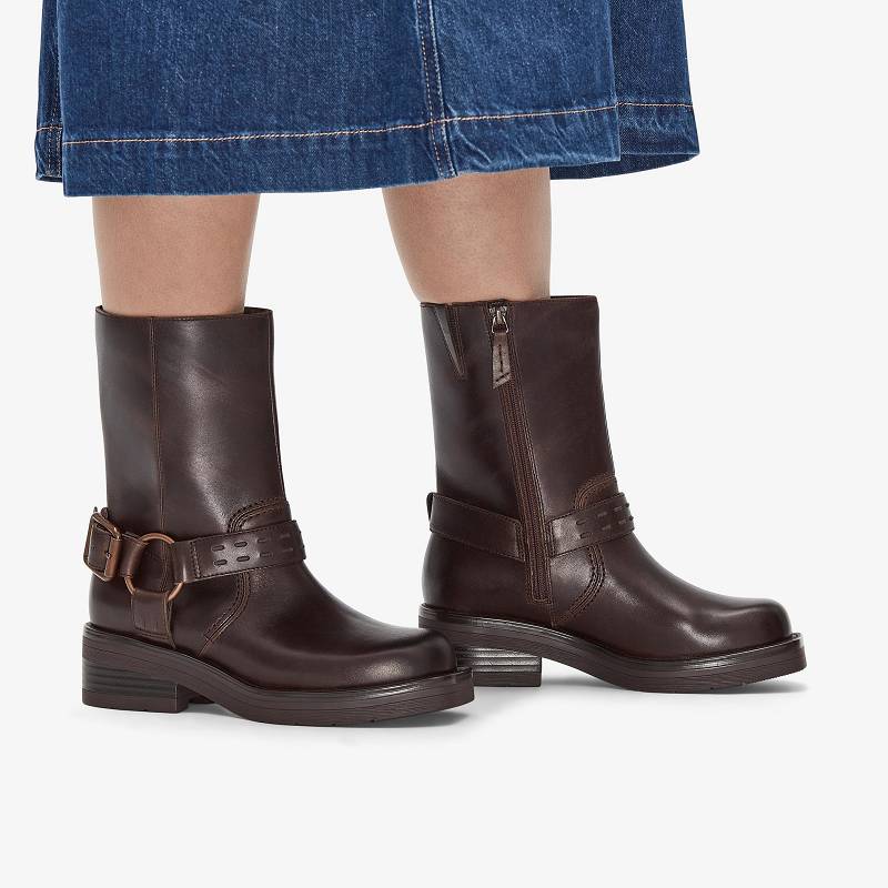Clarks Rebelle Up Koyu Kahverengi | CLKS-85522