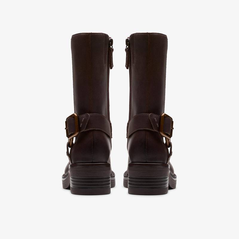 Clarks Rebelle Up Koyu Kahverengi | CLKS-85522
