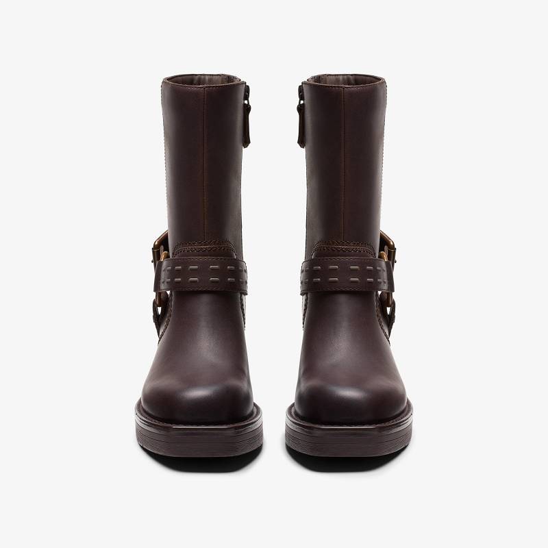 Clarks Rebelle Up Koyu Kahverengi | CLKS-85522