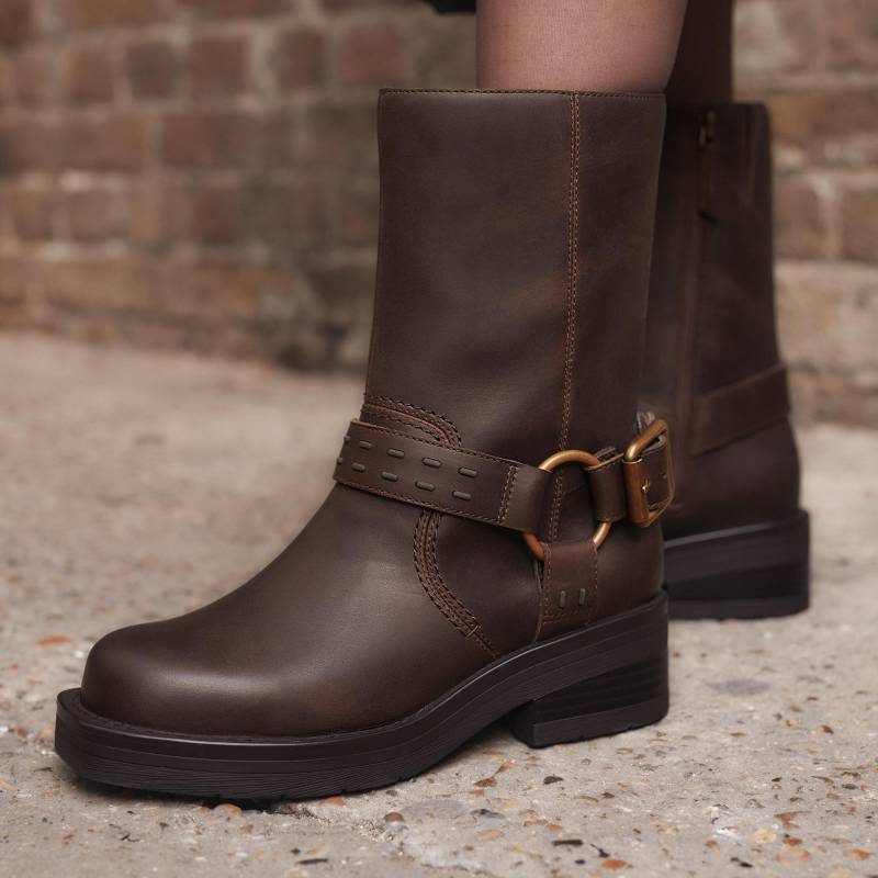 Clarks Rebelle Up Koyu Kahverengi | CLKS-85522