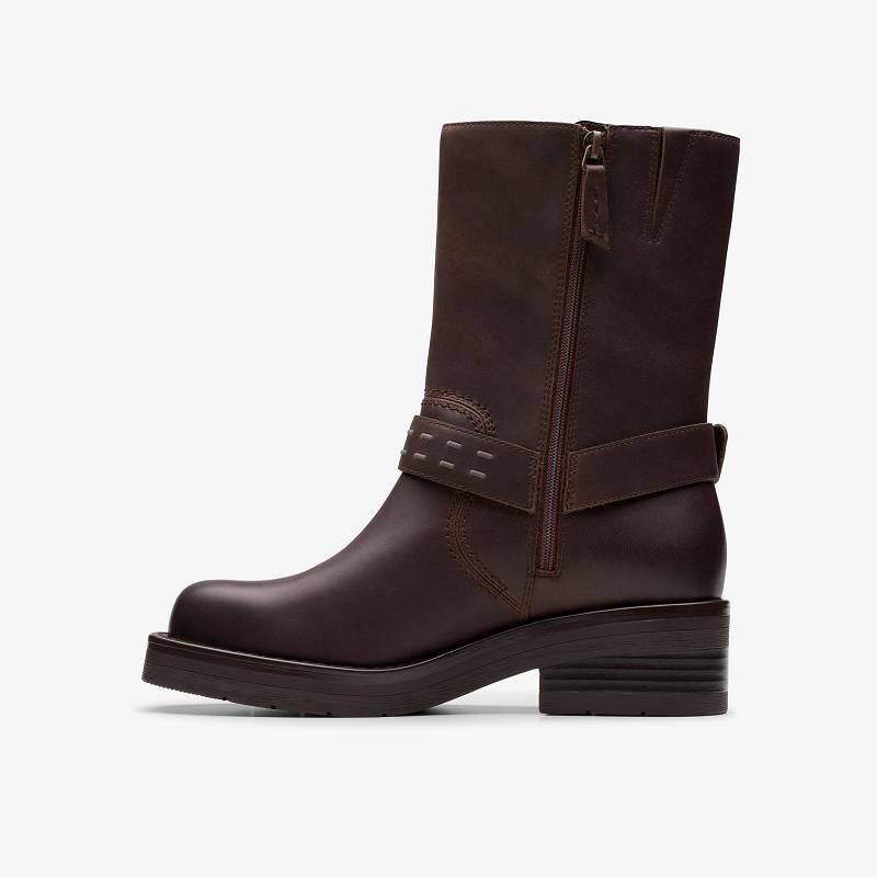 Clarks Rebelle Up Koyu Kahverengi | CLKS-85522