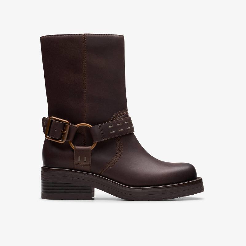 Clarks Rebelle Up Koyu Kahverengi | CLKS-85522