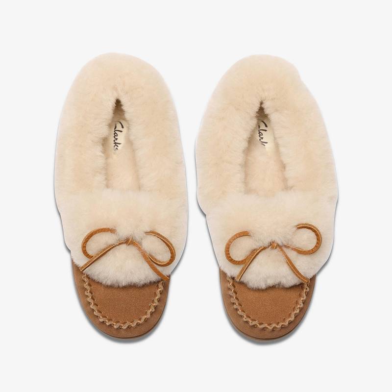 Clarks Roll Mocc Slippers Kahverengi | CLKS-84674