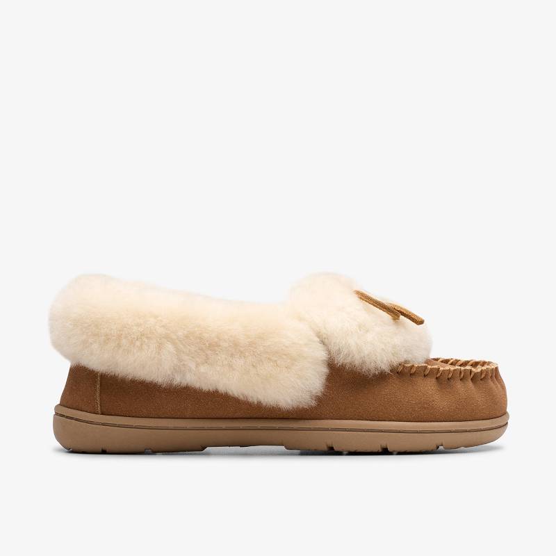 Clarks Roll Mocc Slippers Kahverengi | CLKS-84674