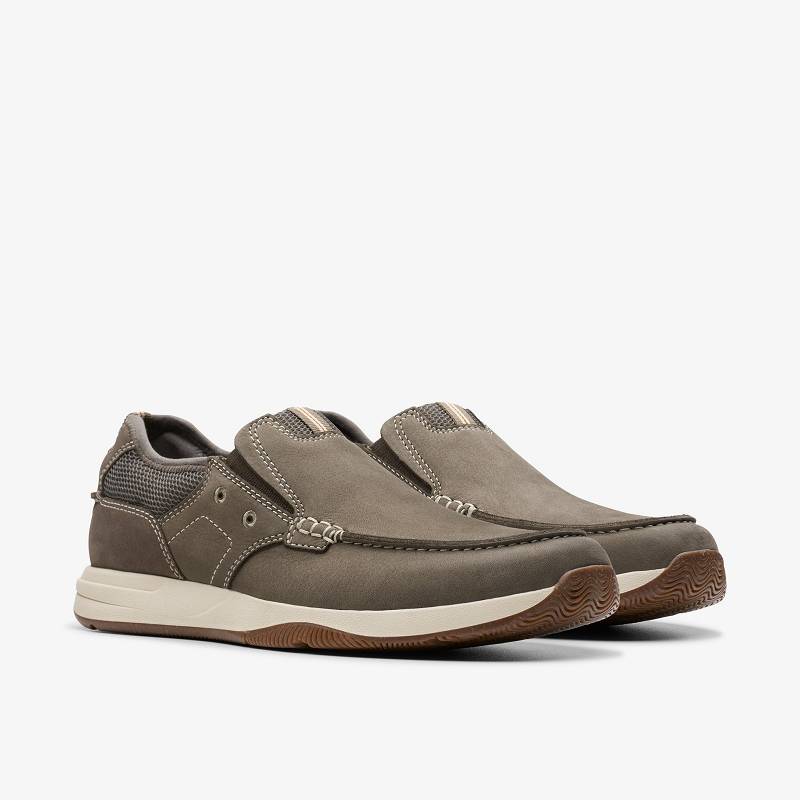 Clarks Sailview Step Gri Kahverengi | CLKS-84279