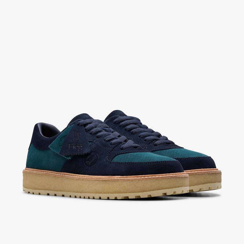 Clarks Sandford 2 X Ronnie Fieg Blue Multicolor Mavi | CLKS-84256
