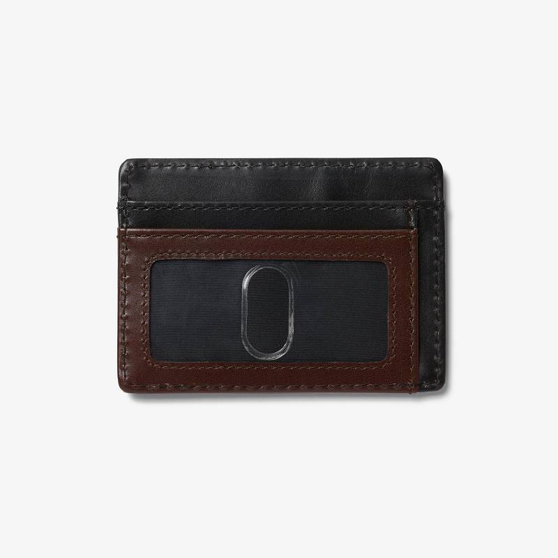 Clarks Shine Credit Card Holder Siyah Kahverengi | CLKS-84159