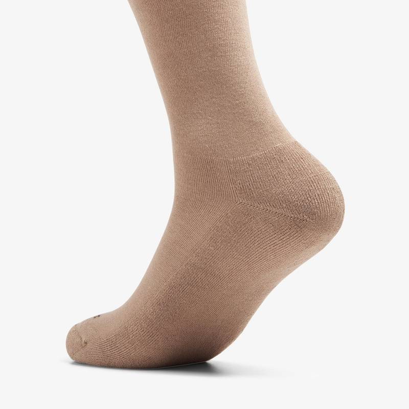Clarks Solid Crew Sock Gri Kahverengi | CLKS-84177