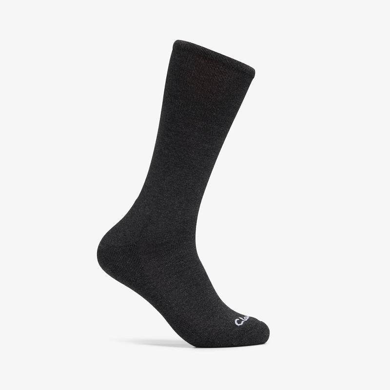 Clarks Solid Crew Sock Gri | CLKS-84180