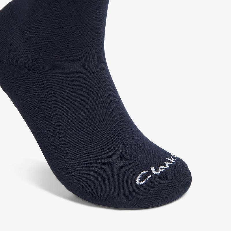 Clarks Solid Crew Sock Lacivert | CLKS-84178