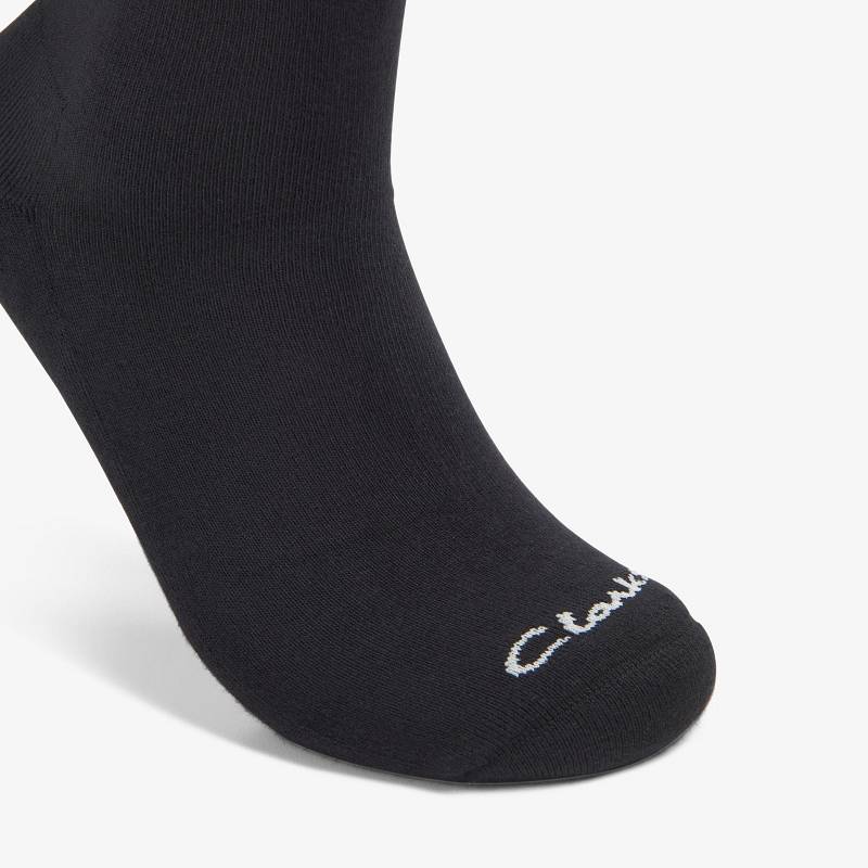 Clarks Solid Crew Sock Siyah | CLKS-84179