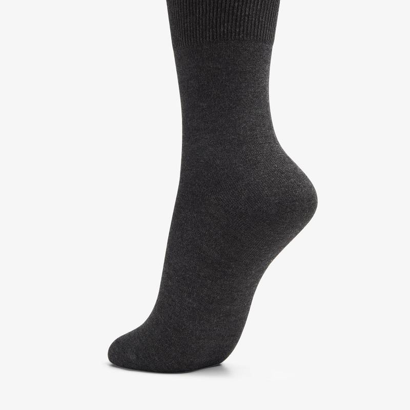 Clarks Solid Dress Crew Sock Gri | CLKS-84633