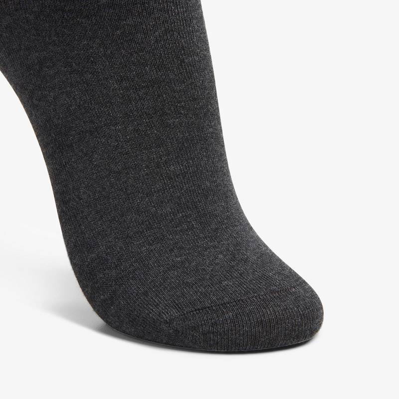 Clarks Solid Dress Crew Sock Gri | CLKS-84633