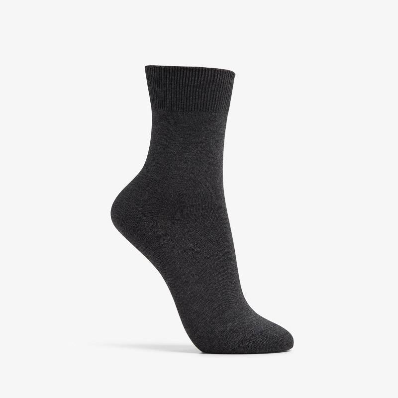 Clarks Solid Dress Crew Sock Gri | CLKS-84633