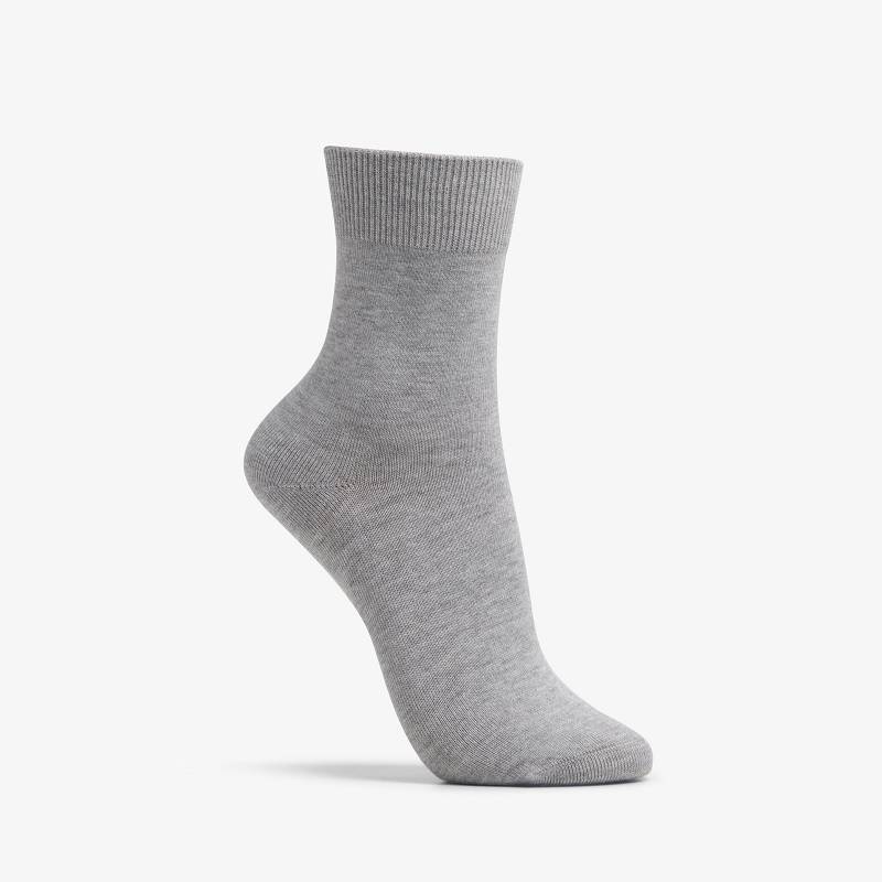 Clarks Solid Dress Crew Sock Gri | CLKS-84630