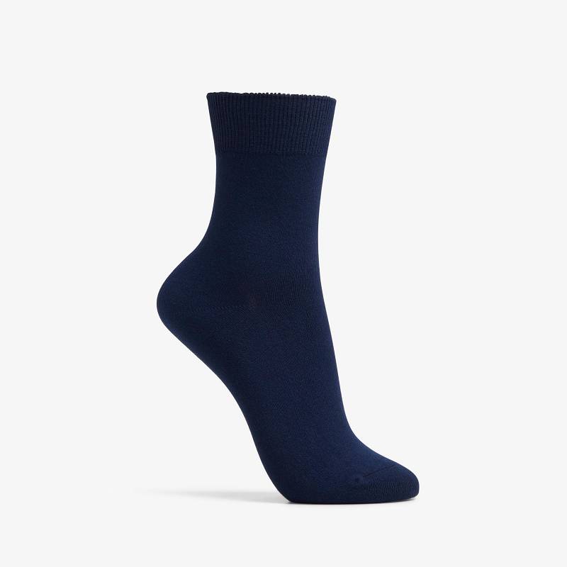 Clarks Solid Dress Crew Sock Lacivert | CLKS-84655