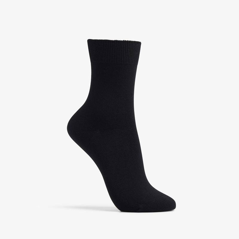 Clarks Solid Dress Crew Sock Siyah | CLKS-84656