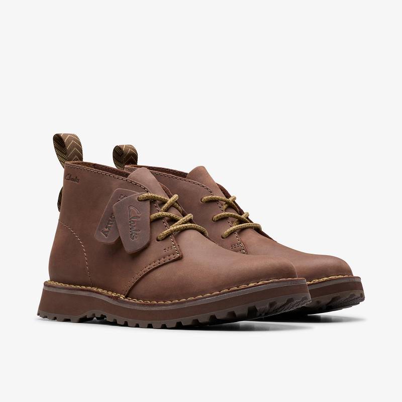 Clarks Solsbury Desert Boot Koyu Kahverengi | CLKS-84563