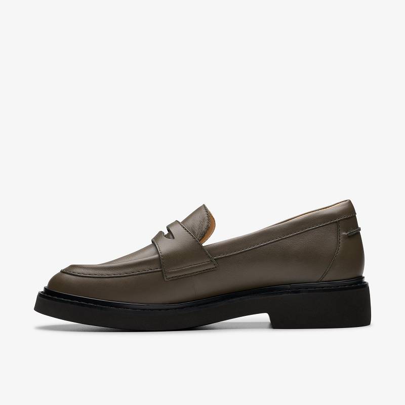 Clarks Splend Edge Koyu Zeytin Yeşili | CLKS-85376