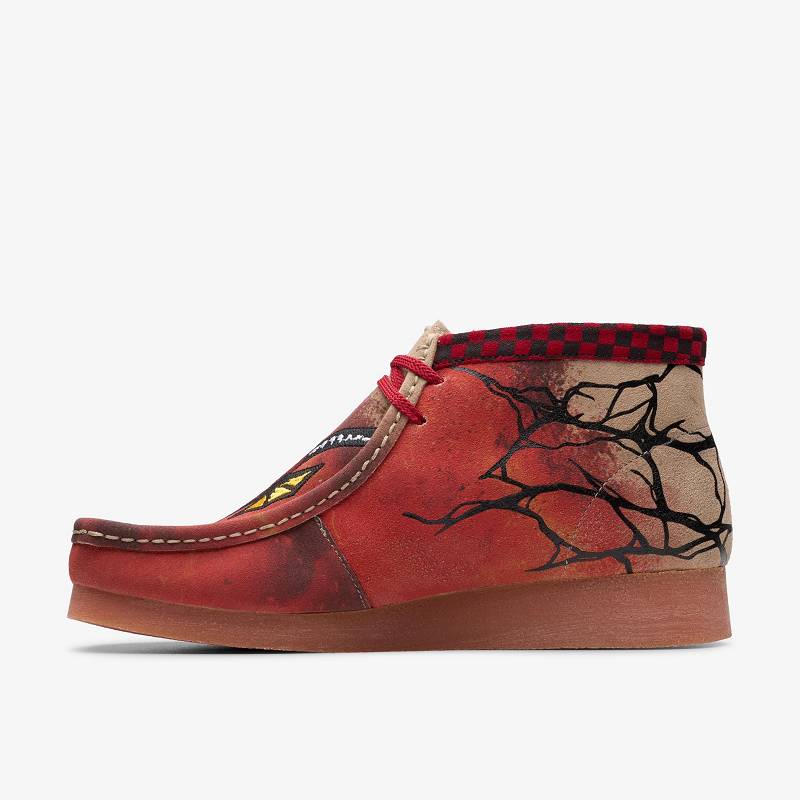 Clarks Stranger Things Wallabee Evo Mens Koyu Kahverengi | CLKS-84596