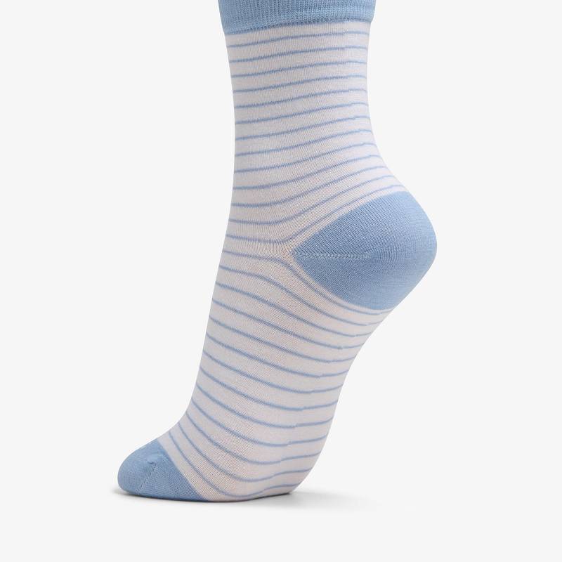 Clarks Stripe Crew Bamboo Sock Açık Mavi | CLKS-84667