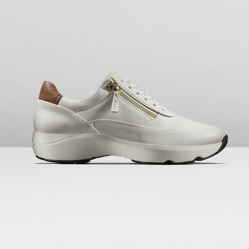 Clarks Tivoli Zip Beyaz | CLKS-85154