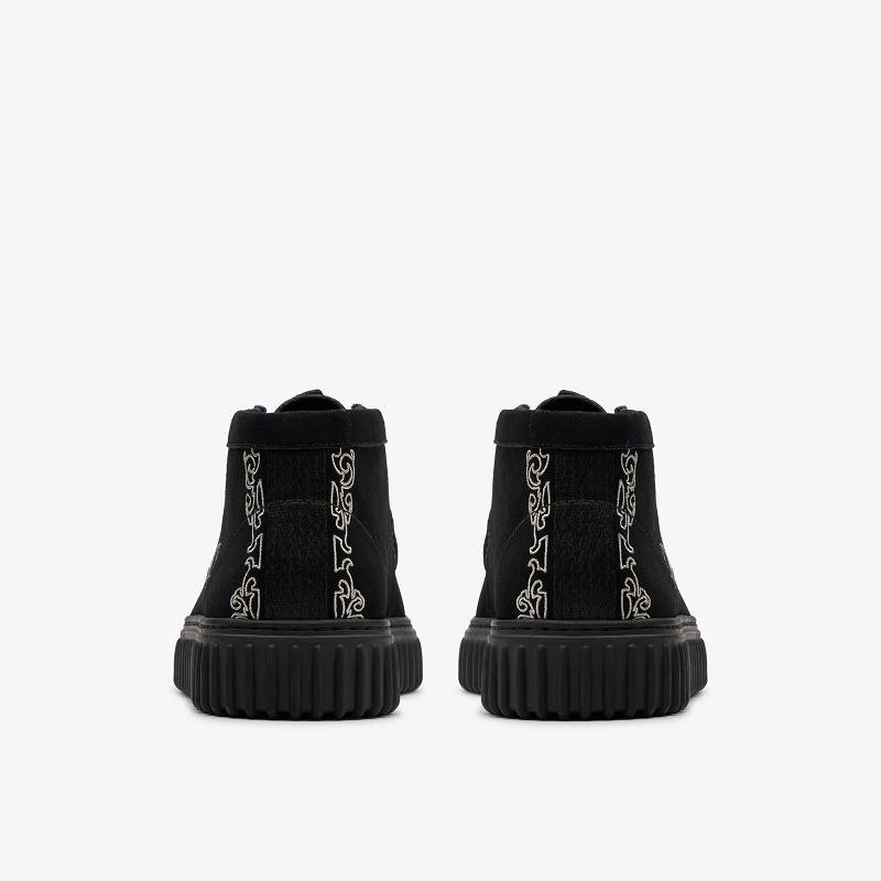 Clarks Torhill X Pleasures Woven Siyah | CLKS-84602