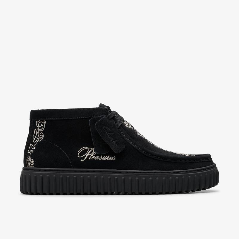 Clarks Torhill X Pleasures Woven Siyah | CLKS-84602