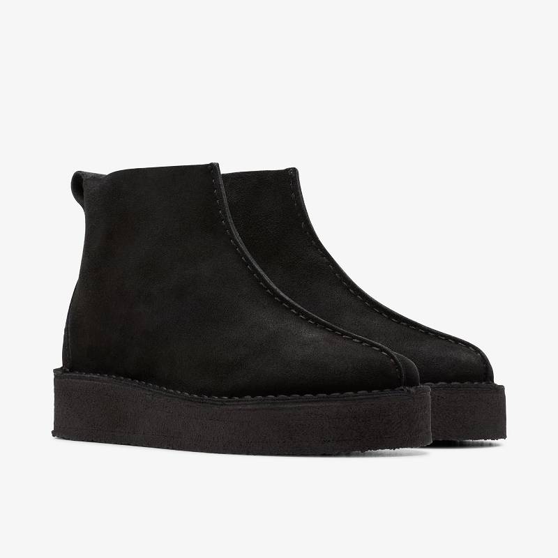 Clarks Trek Wedge Boot Siyah | CLKS-84716