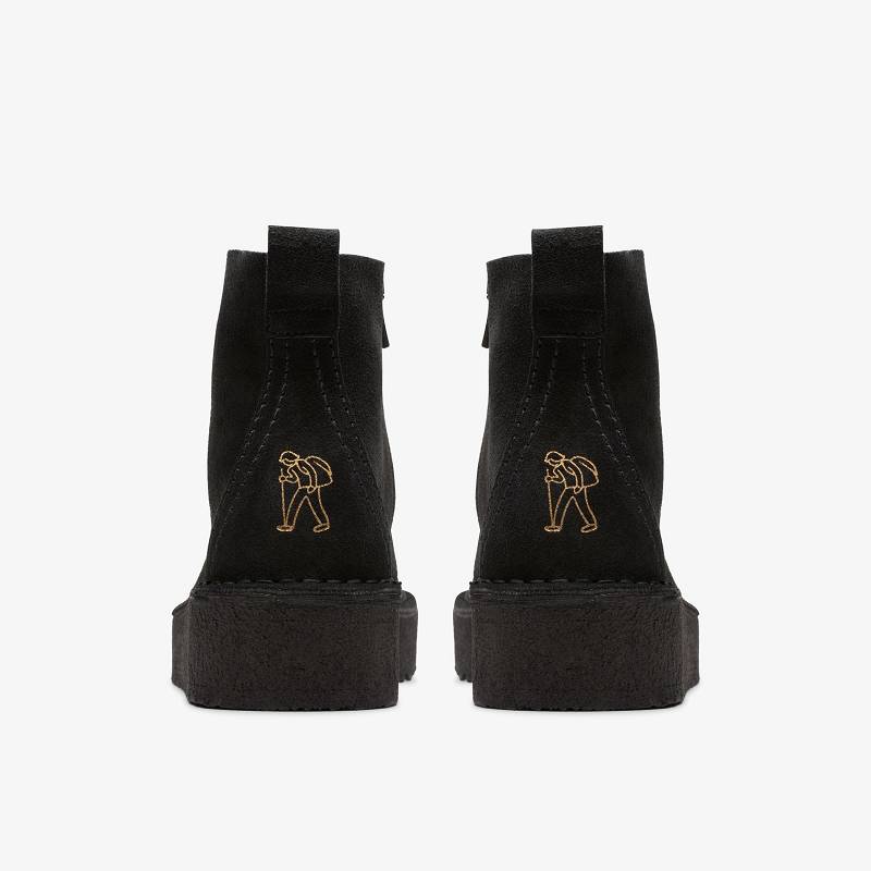 Clarks Trek Wedge Boot Siyah | CLKS-84716
