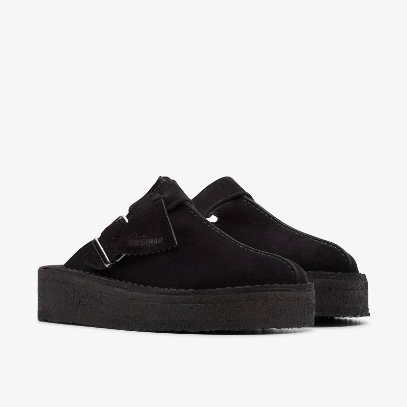 Clarks Trek Wedge Mule Siyah | CLKS-84759