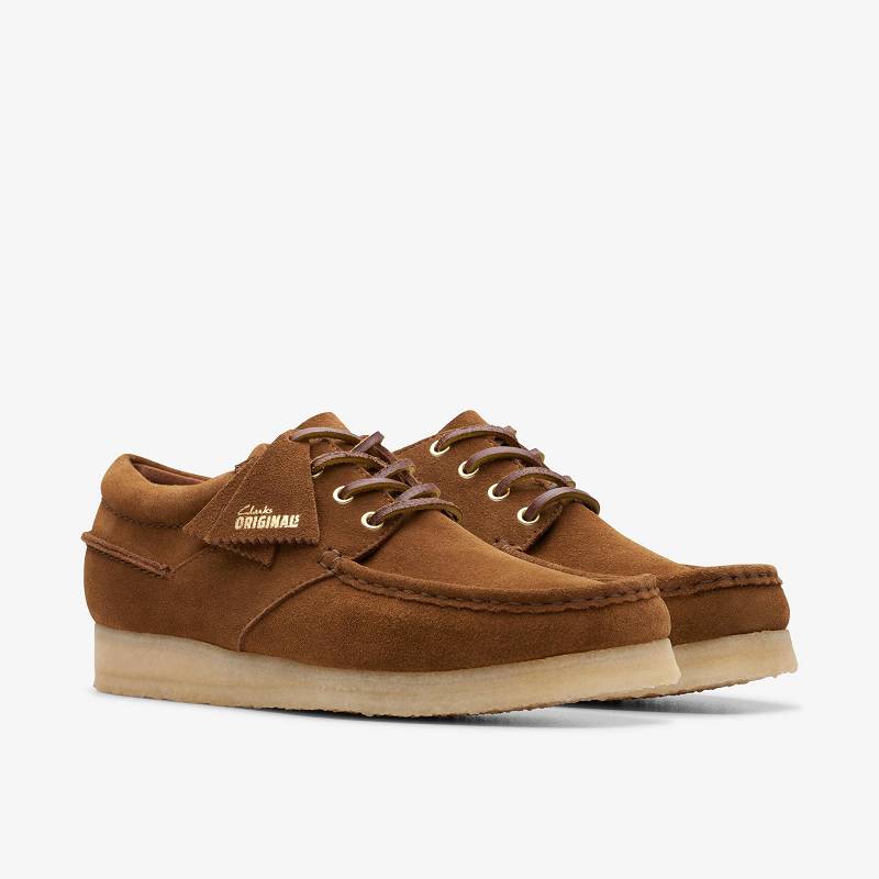 Clarks Wallabee Boat Kahverengi | CLKS-84502