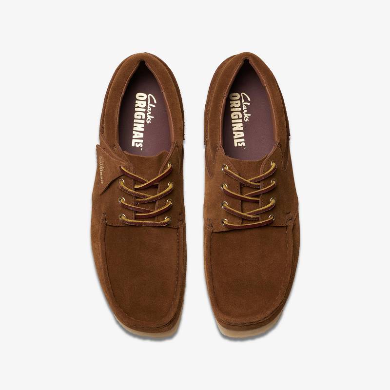Clarks Wallabee Boat Kahverengi | CLKS-84502