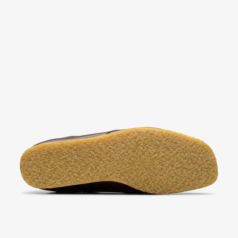 Clarks Wallabee Boat Koyu Kırmızı | CLKS-84501
