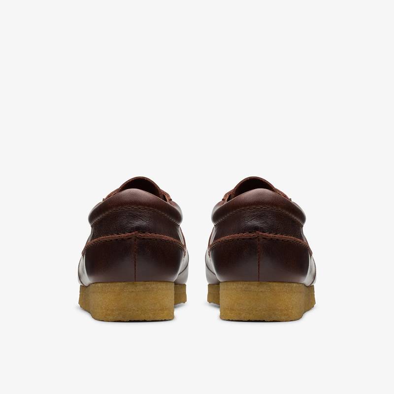Clarks Wallabee Boat Koyu Kırmızı | CLKS-84501