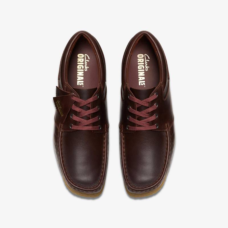 Clarks Wallabee Boat Koyu Kırmızı | CLKS-84501
