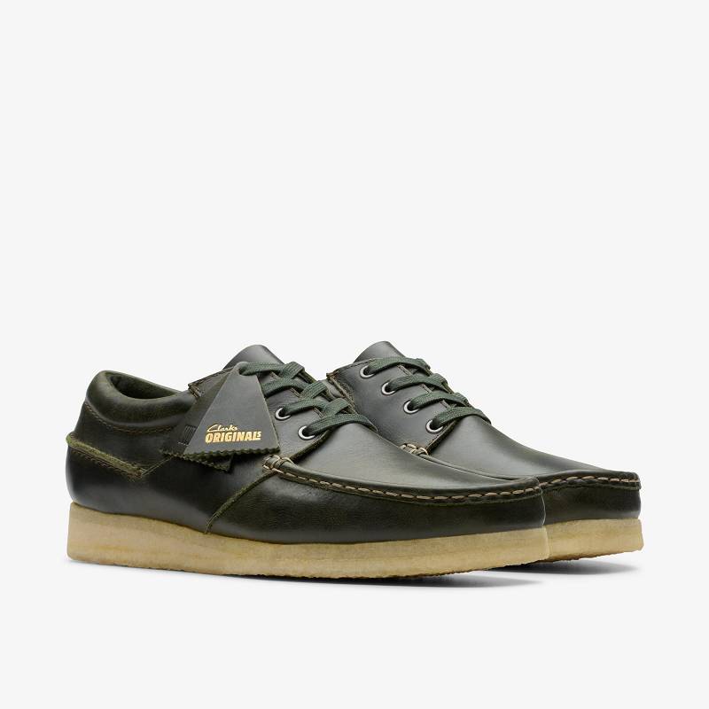 Clarks Wallabee Boat Yeşil | CLKS-84500